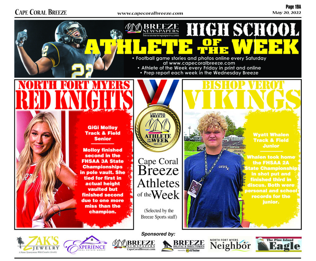 Athletes of the Week 52022 News, Sports, Jobs North Fort Myers